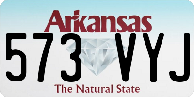 AR license plate 573VYJ