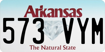 AR license plate 573VYM