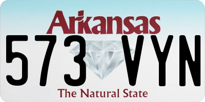 AR license plate 573VYN