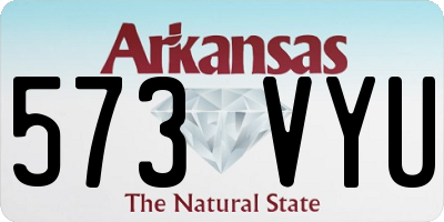 AR license plate 573VYU