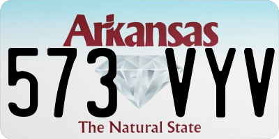 AR license plate 573VYV