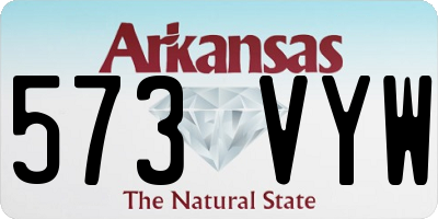 AR license plate 573VYW