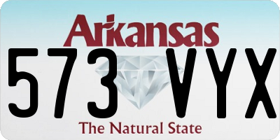 AR license plate 573VYX