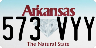 AR license plate 573VYY