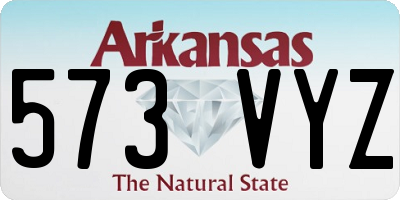AR license plate 573VYZ