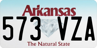 AR license plate 573VZA