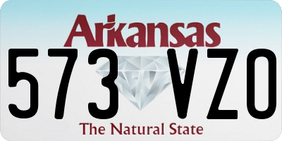 AR license plate 573VZO