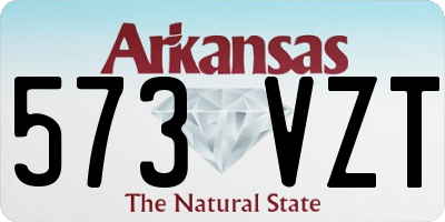 AR license plate 573VZT