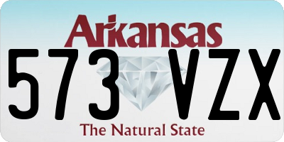 AR license plate 573VZX