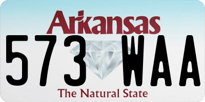 AR license plate 573WAA