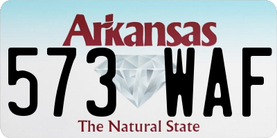 AR license plate 573WAF