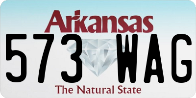 AR license plate 573WAG