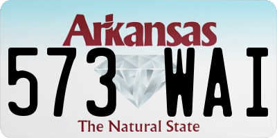 AR license plate 573WAI