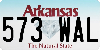 AR license plate 573WAL