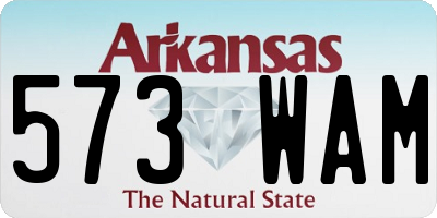 AR license plate 573WAM