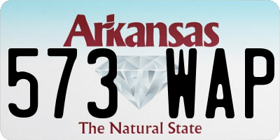 AR license plate 573WAP