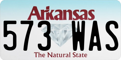 AR license plate 573WAS
