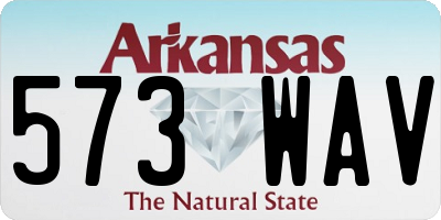 AR license plate 573WAV