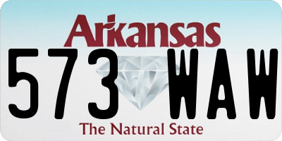 AR license plate 573WAW