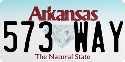 AR license plate 573WAY