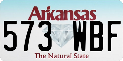AR license plate 573WBF