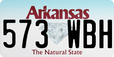 AR license plate 573WBH