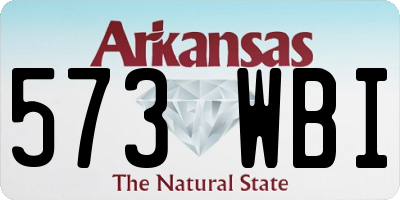 AR license plate 573WBI