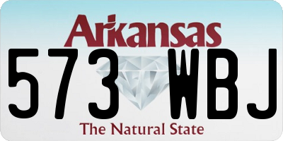 AR license plate 573WBJ