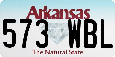 AR license plate 573WBL
