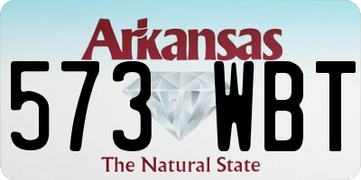AR license plate 573WBT