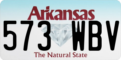 AR license plate 573WBV