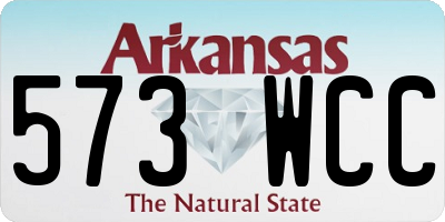AR license plate 573WCC