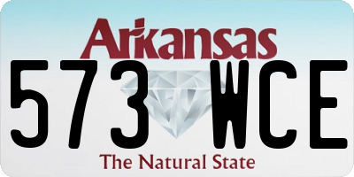 AR license plate 573WCE
