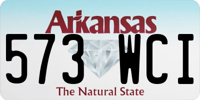 AR license plate 573WCI