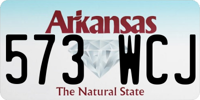 AR license plate 573WCJ
