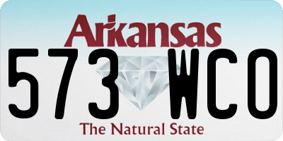 AR license plate 573WCO
