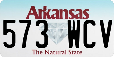 AR license plate 573WCV