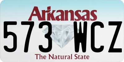 AR license plate 573WCZ