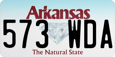 AR license plate 573WDA