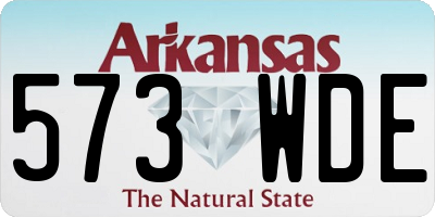 AR license plate 573WDE