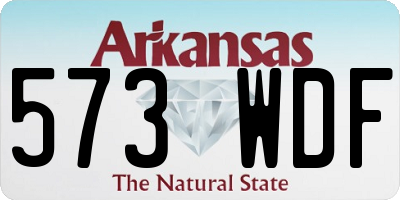 AR license plate 573WDF