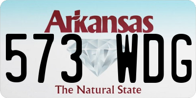 AR license plate 573WDG