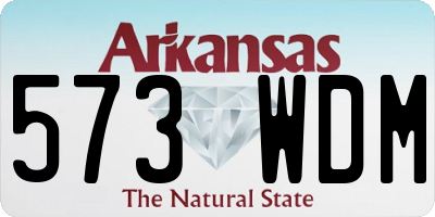 AR license plate 573WDM