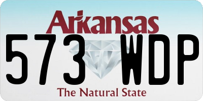 AR license plate 573WDP