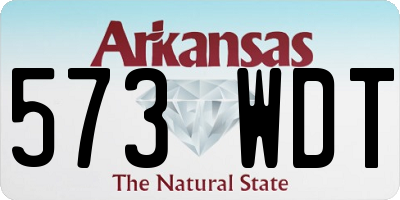 AR license plate 573WDT