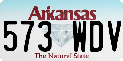 AR license plate 573WDV