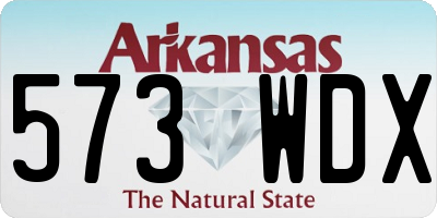 AR license plate 573WDX