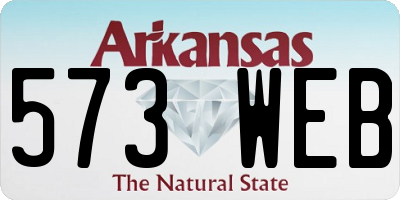 AR license plate 573WEB
