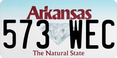 AR license plate 573WEC