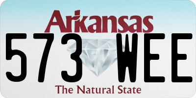 AR license plate 573WEE